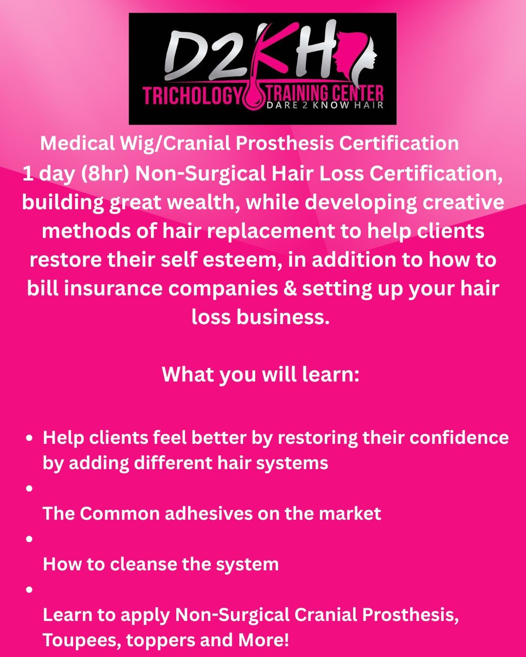 Medical Wig/Cranial Prosthesis Certification